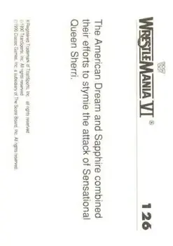 1990 Classic WWF The History of Wrestlemania #126 - Card #126 - Back