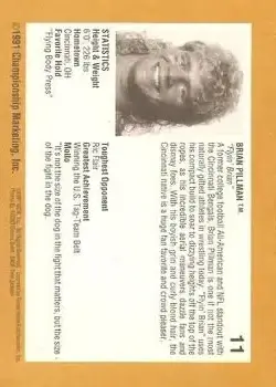 1991 Championship Marketing WCW #11 - Brian Pillman