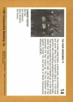 1991 Championship Marketing WCW #14 - Card #14 - Back