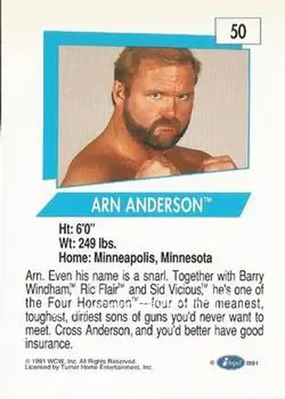 1991 Impel WCW #50 - Arn Anderson