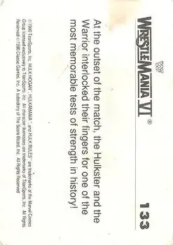 1990 Classic WWF The History of Wrestlemania #133 - Card #133