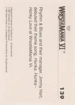 1990 Classic WWF The History of Wrestlemania #139 - Rhythm & Blues