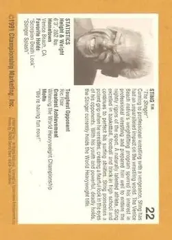 1991 Championship Marketing WCW #22 - Card #22 1991 Championship Marketing WCW #22 - Card #22