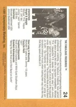 1991 Championship Marketing WCW #24 - Michael Hayes - Back