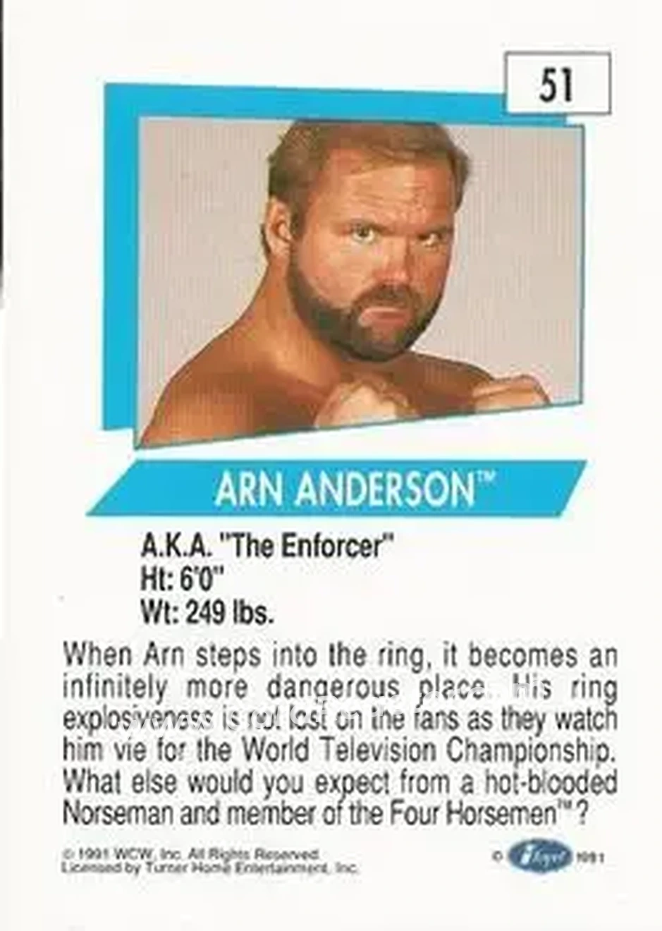 1991 Impel WCW #51 - Arn Anderson
