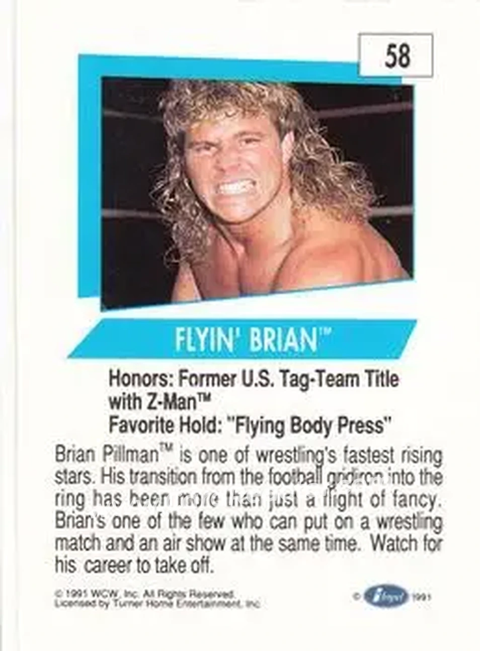 1991 Impel WCW #58 - Brian Pillman