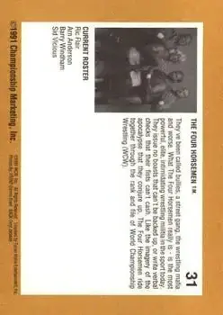 1991 Championship Marketing WCW #31 - Card #31