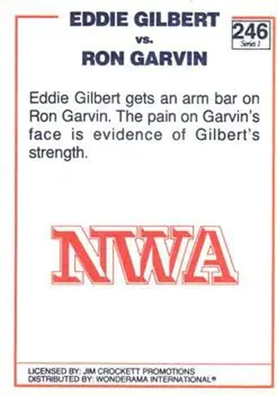 1988 Wonderama NWA #246 - Card #246