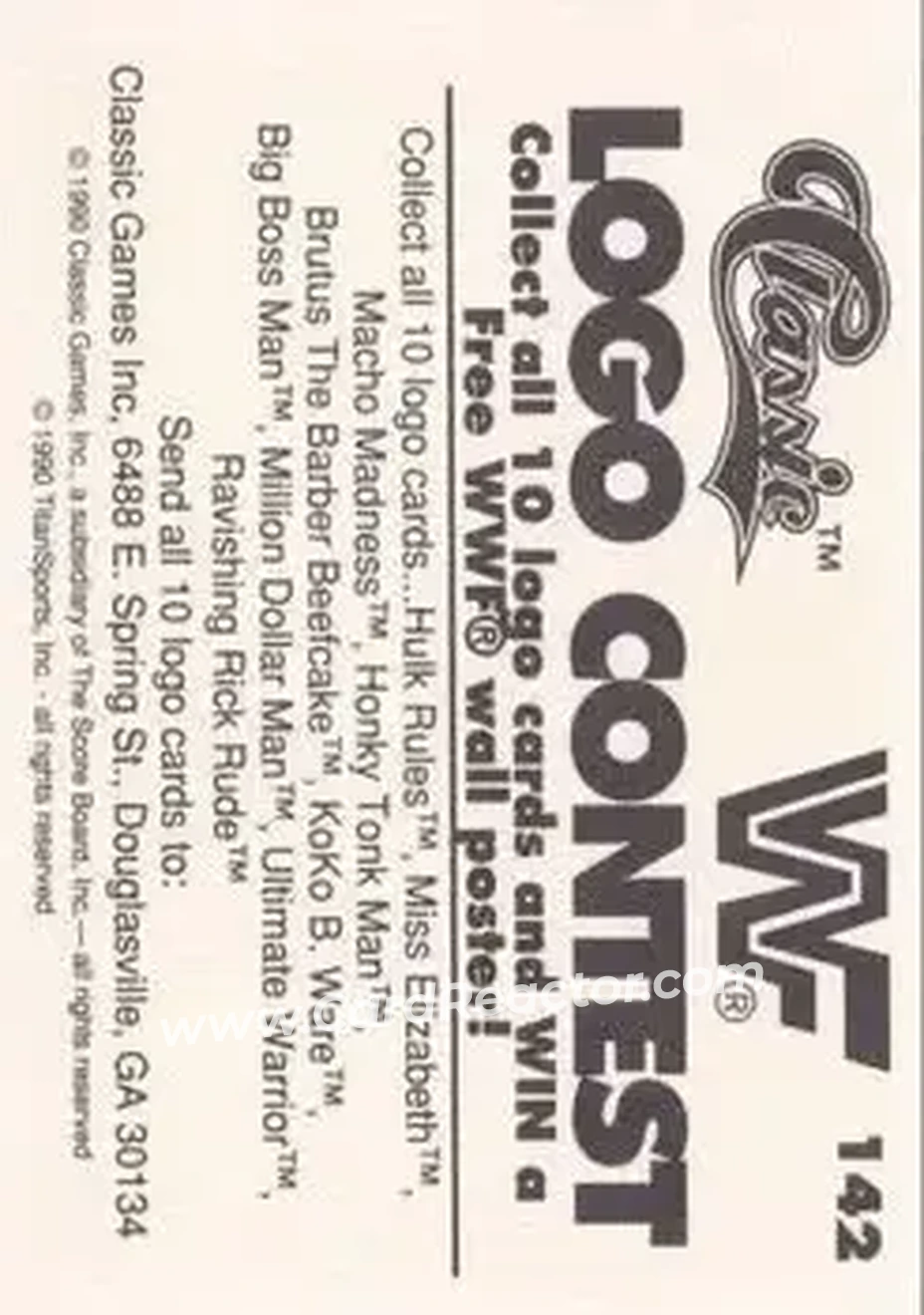 1990 Classic WWF #142 - Big Boss Man