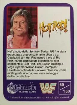 1991 Merlin WWF (Italian) #69 - Rowdy Roddy Piper 1991 Merlin WWF (Italian) #69 - Rowdy Roddy Piper