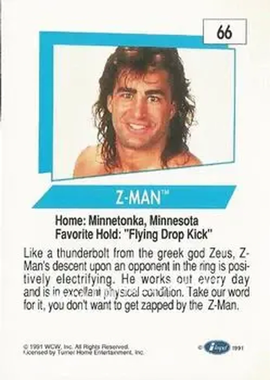 1991 Impel WCW #66 - Tom Zenk
