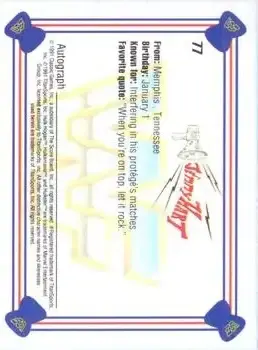 1991 Classic WWF Superstars #77 - Jimmy "Mouth of the South" Hart