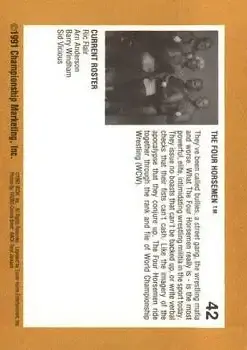1991 Championship Marketing WCW #42 - Card #42 1991 Championship Marketing WCW #42 - Card #42