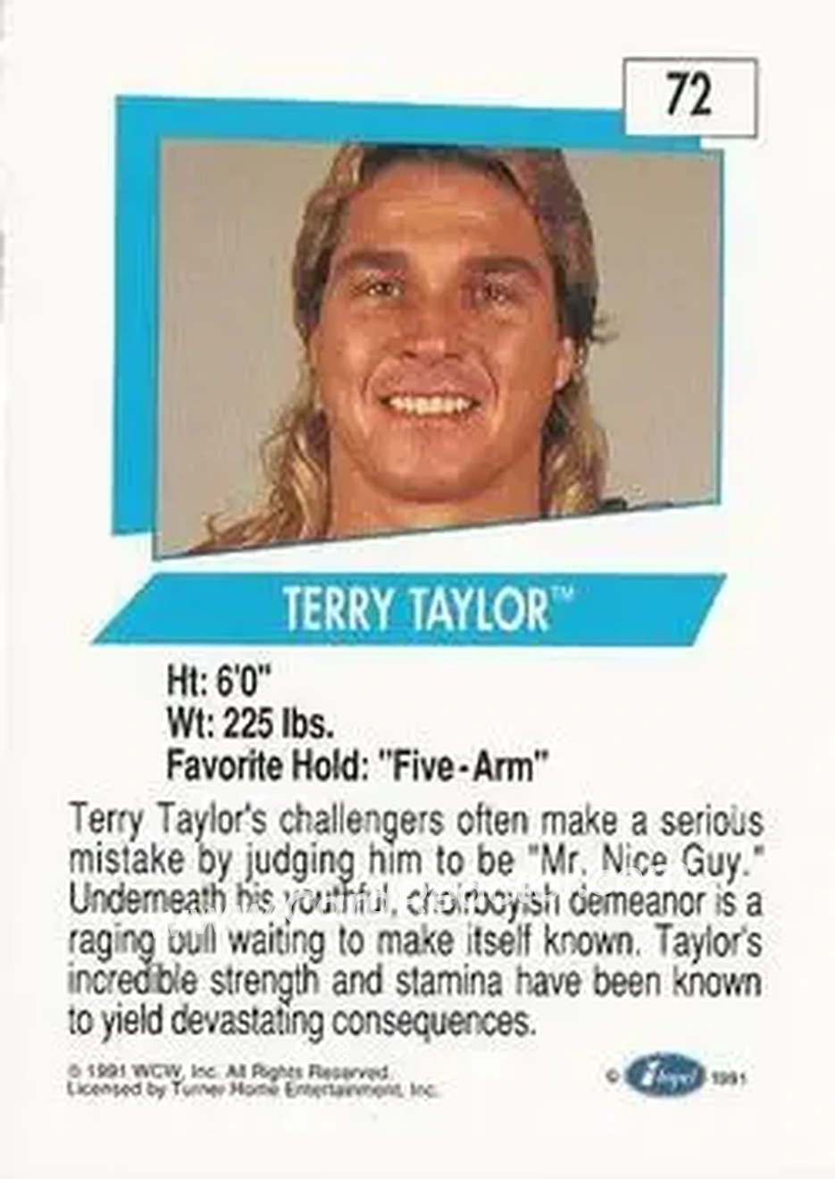 1991 Impel WCW #72 - Red Rooster