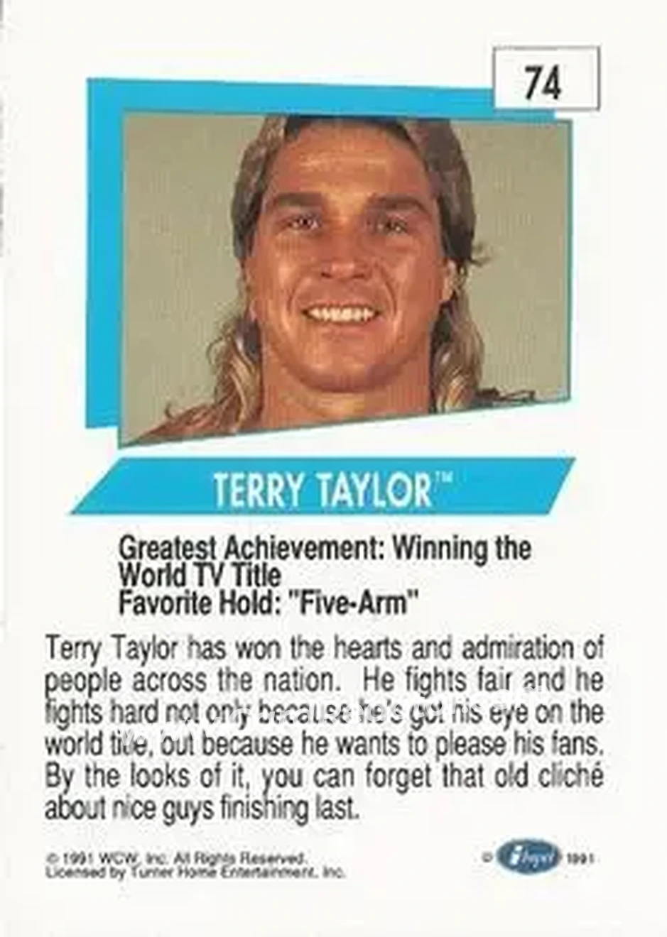 1991 Impel WCW #74 - Red Rooster