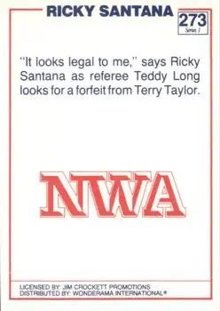 1988 Wonderama NWA #273 - Ricky Santana