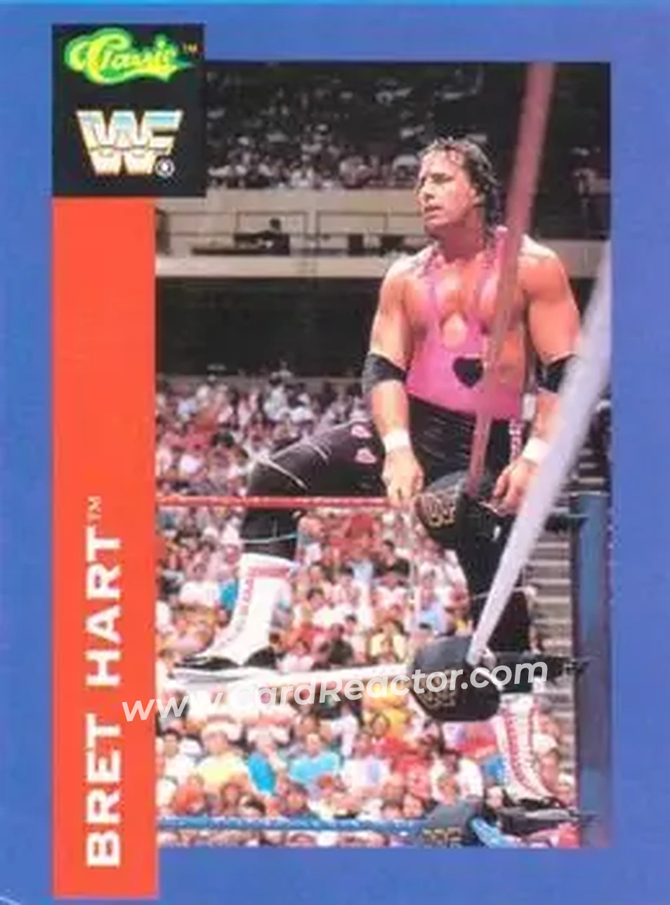 1991 Classic WWF Superstars #105 - Bret "Hit Man" Hart