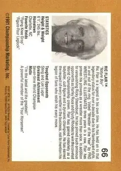 1991 Championship Marketing WCW #66 - Card #66 - Back