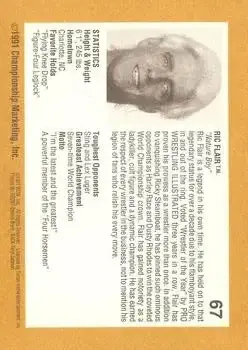 1991 Championship Marketing WCW #67 - Card #67 - Back