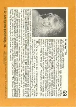 1991 Championship Marketing WCW #69 - Card #69 - Back