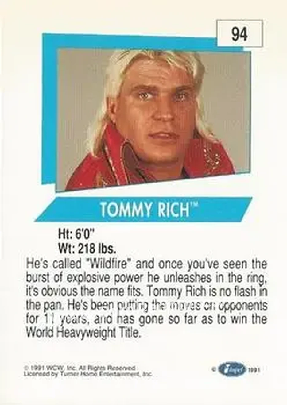 1991 Impel WCW #94 - Tommy Rich