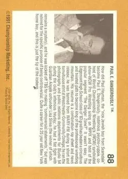 1991 Championship Marketing WCW #88 - Card #88