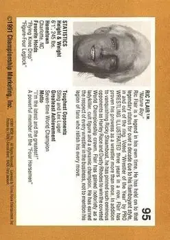 1991 Championship Marketing WCW #95 - Card #95 - Back