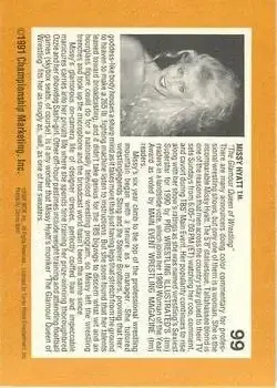 1991 Championship Marketing WCW #99 - Card #99 - Back