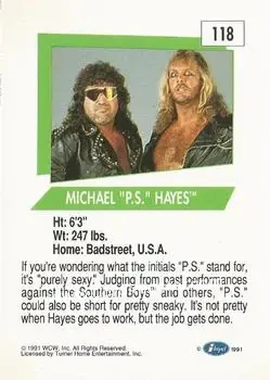 1991 Impel WCW #118 - Card #118