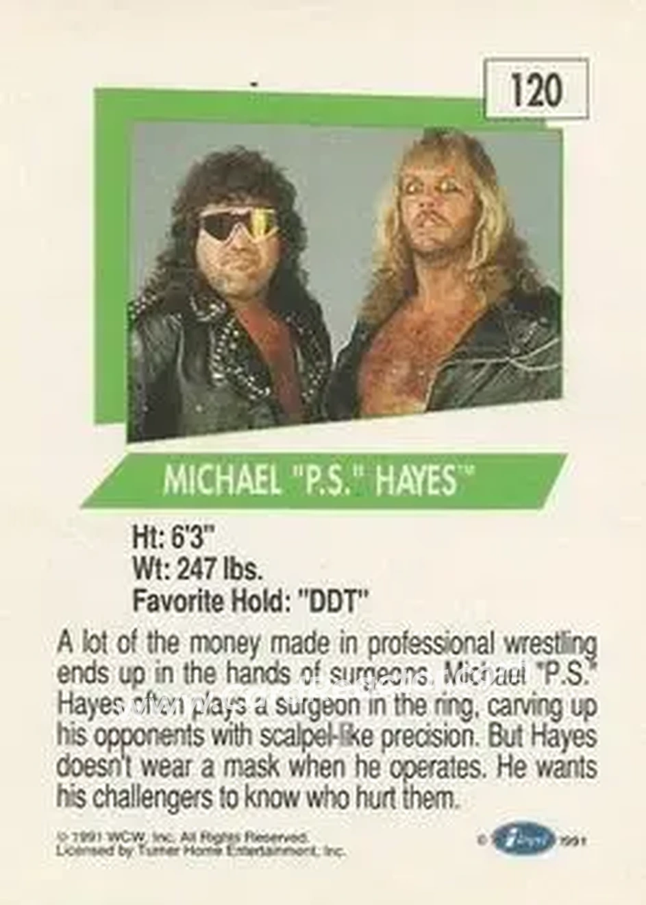 1991 Impel WCW #120 - Card #120
