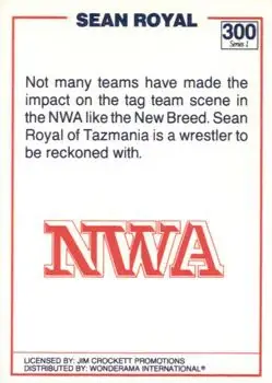 1988 Wonderama NWA #300 - Sean Royal