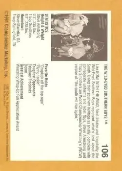 1991 Championship Marketing WCW #106 - Card #106 1991 Championship Marketing WCW #106 - Card #106