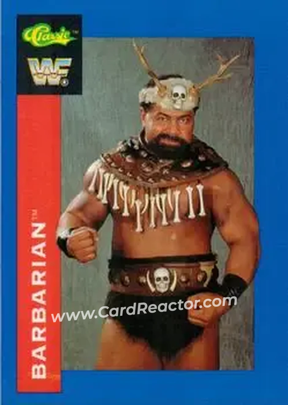 1991 Classic WWF Superstars #122 - Barbarian