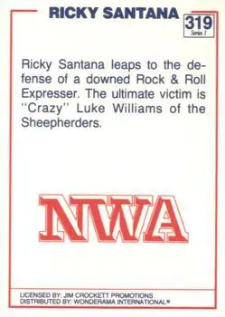 1988 Wonderama NWA #319 - Ricky Santana