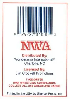 1988 Wonderama NWA #NNO - Card #NNO