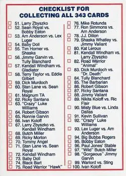 1988 Wonderama NWA #NNO - Card #NNO - Back 1988 Wonderama NWA #NNO - Card #NNO - Back