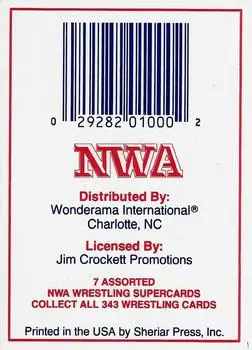 1988 Wonderama NWA #NNO - Card #NNO - Front 1988 Wonderama NWA #NNO - Card #NNO - Front