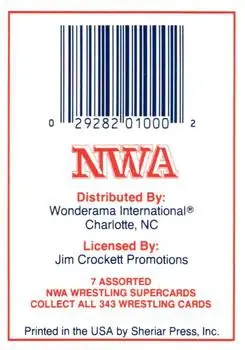 1988 Wonderama NWA #NNO - Card #NNO - Front