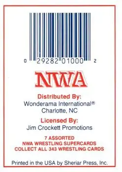 1988 Wonderama NWA #NNO - Card #NNO - Front 1988 Wonderama NWA #NNO - Card #NNO - Front
