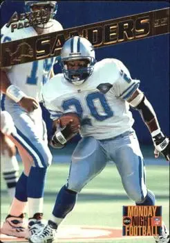1995 Action Packed Monday Night Football #2 - Barry Sanders - Detroit Lions - Front