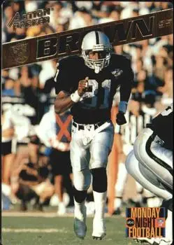 1995 Action Packed Monday Night Football #5 - Tim Brown - Oakland Raiders - Front 1995 Action Packed Monday Night Football #5 - Tim Brown - Oakland Raiders - Front