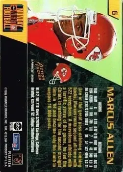 1995 Action Packed Monday Night Football #6 - Marcus Allen - Kansas City Chiefs - Back