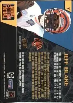 1995 Action Packed Monday Night Football #7 - Jeff Blake - Cincinnati Bengals - Back