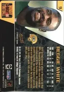 1995 Action Packed Monday Night Football #9 - Reggie White - Green Bay Packers - Back
