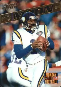 1995 Action Packed Monday Night Football #10 - Warren Moon - Minnesota Vikings - Front