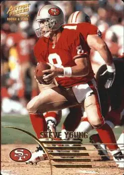 1995 Action Packed Rookies & Stars #1 - Steve Young - San Francisco 49ers - Front
