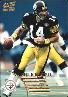 1995 Action Packed Rookies & Stars #5 - Neil O'Donnell - Pittsburgh Steelers