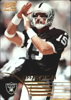 1995 Action Packed Rookies & Stars #9 - Jeff Hostetler - Oakland Raiders