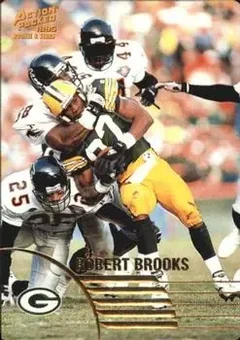 1995 Action Packed Rookies & Stars #10 - Robert Brooks - Green Bay Packers