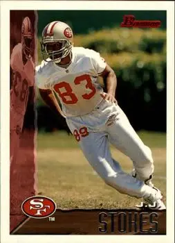 1995 Bowman #10 - J.J. Stokes - San Francisco 49ers